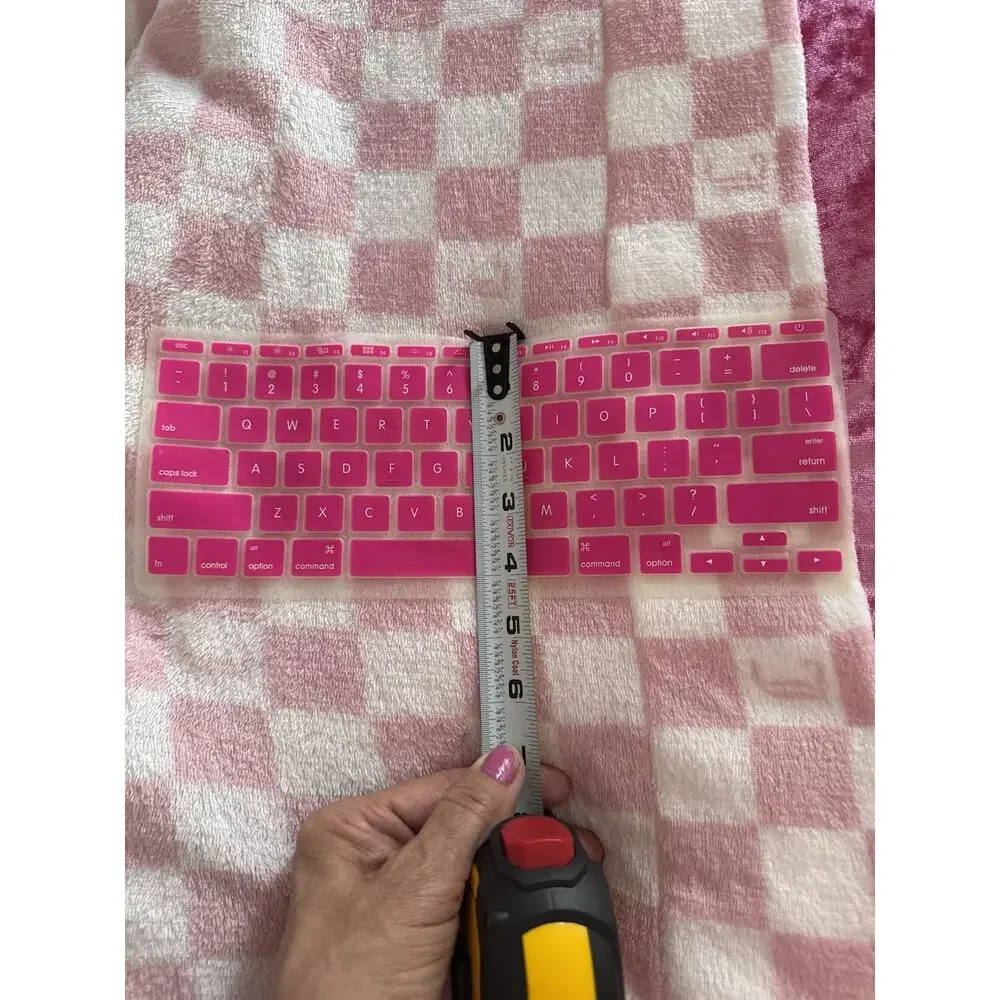 Pink Keyboard Skin Cover Silicone Macbook Air